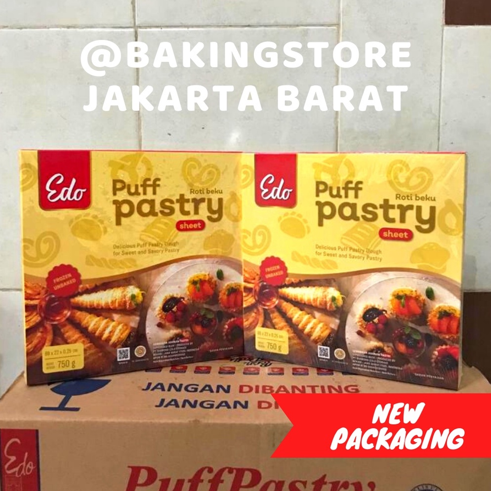 

[™Q31>] Puff Pastry Sheet Edo - Lembaran Adonan Pastri Harga pas