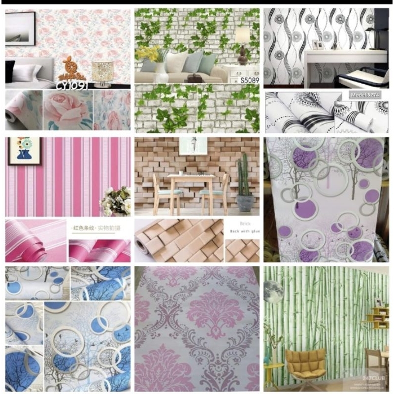 WALLPAPER DINDING/WALLPAPER STIKER DINDING