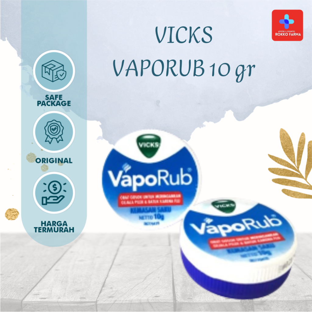 VICKS VAPORUB 10 GR / BALSAM / BABY BALSAM / BALSAM FLU