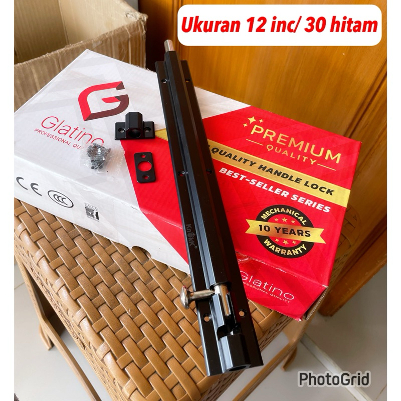 Harga Promo Door Bolt Ukuran 12 Inchi Tebal Grendel 30 cm 304 PROMO GRENDEL PINTU 12 INCH 6 INCH/