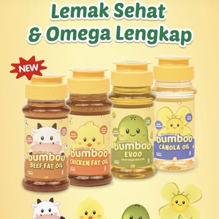 

BUMBOO Oil tambahan MPASI | Beef fat oil | Chicken Fat Oil | Canola Oil | Olive oil EVOO 100ml