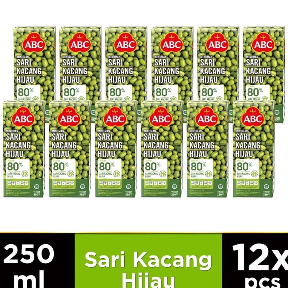 

★★★★ ABC Minuman Sari Kacang Hijau 250 ml - Multipack 12 pcs Terkini