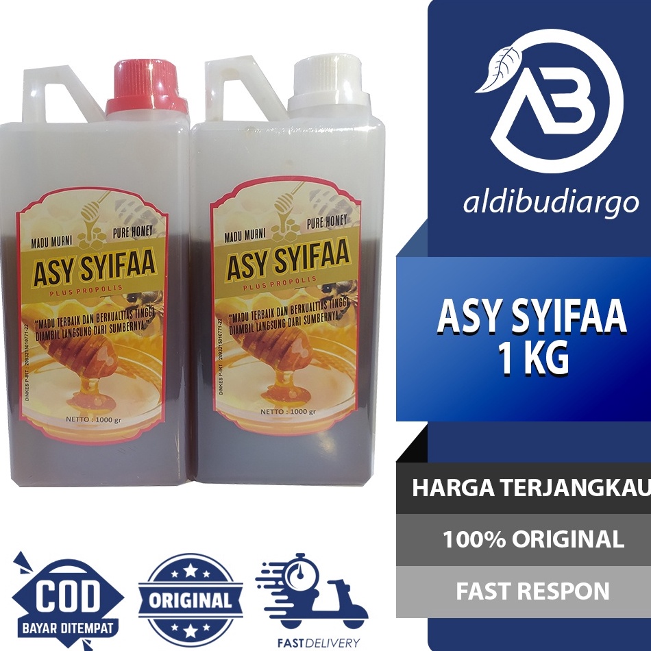 

[☽B59$] MADU MURNI PURE HONEY ASY SYIFAA 1 KG | MADU ASYIFA | MADU KALIMANTAN ASY SYIFAA Ready Stock
