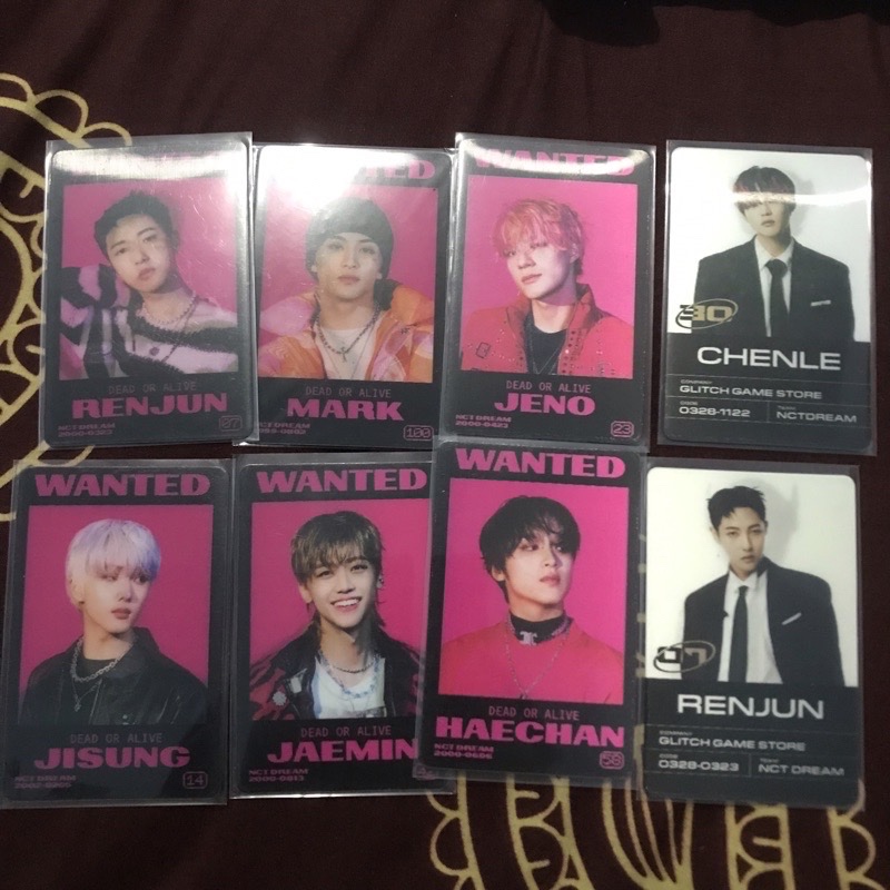 OFFICIAL PC PHOTOCARD LENTI GLITCH MODE GLIMO SCRATCH NCT NCTDREAM MARK RENJUN JENO JISUNG CHENLE JA