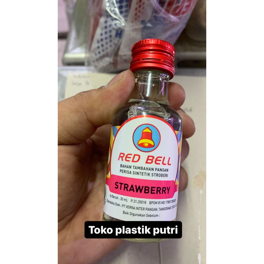

Red bell / Redbell essence perisa makanan -Strawberry 30ml