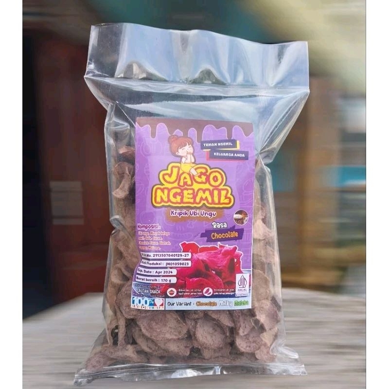 

Kripik Ubi Ungu Chocolate