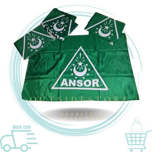 Bendera ANSOR Bijian bendera ansor besar  / bendera ansor kecil