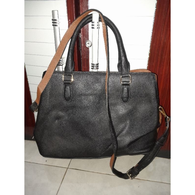 tas sonovi kulit asli branded Original lengkap tag monza bag tas preloved