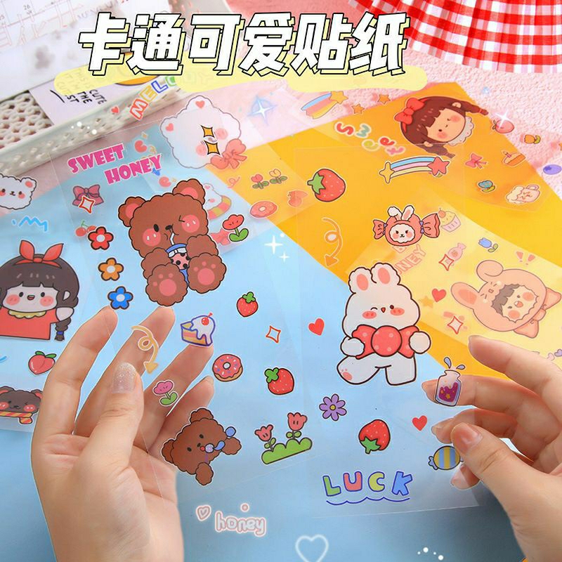 

Cute Sticker/ Sticker Momo Aesthetic Stiker Buku Diary Tumbler Botol Lucu