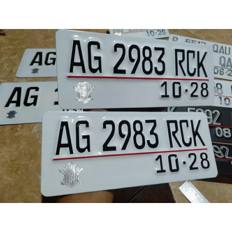 PLAT NOMOR MOTOR FONT TERBARU