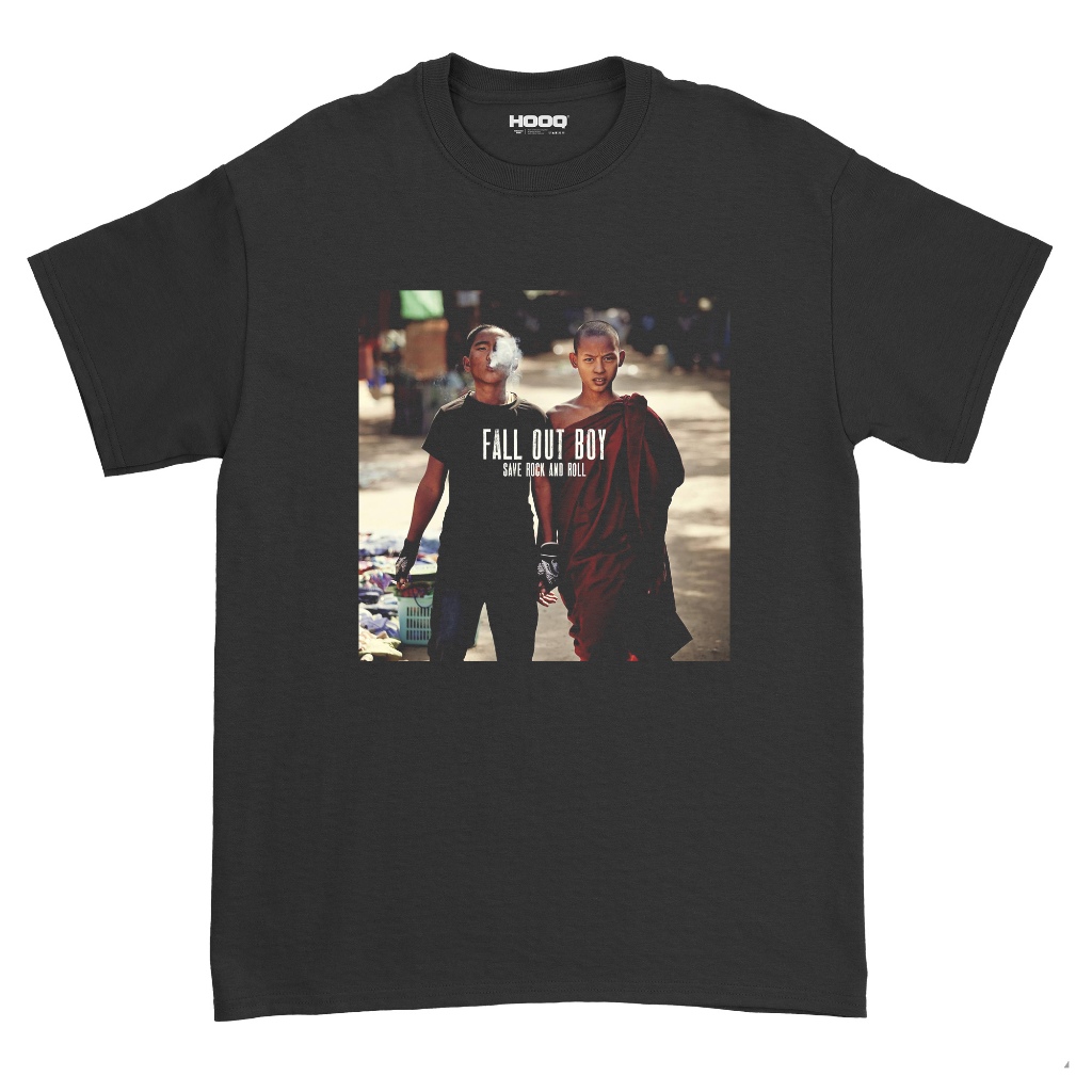 ( COD) KAOS BAND FALL OUT BOY - SAVE ROCK N ROLL / UNISEX / KAOS FALL OUT BOY / FALL OUT BOY T-SHIRT