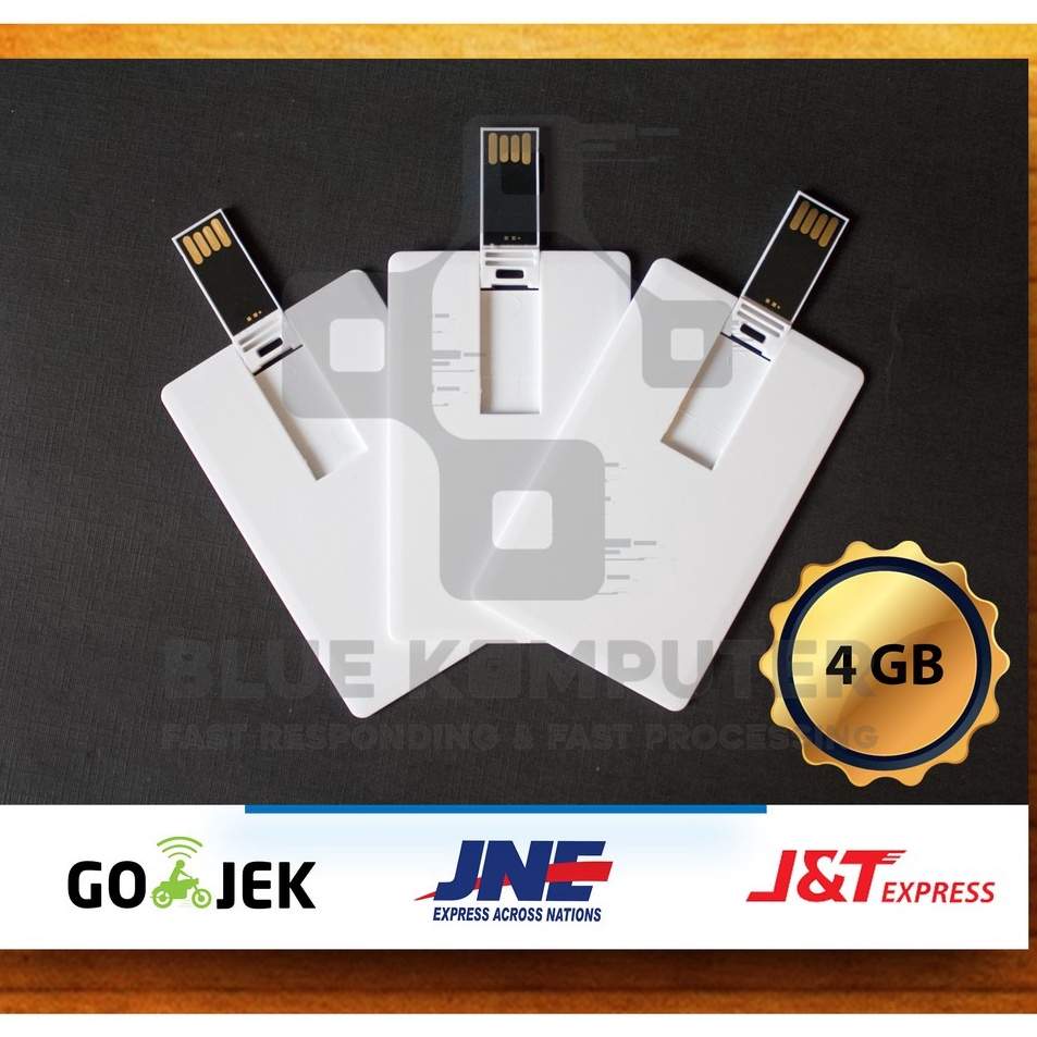 Terlaris Bluekomputer - Flashdisk Kartu Polos 4GB - FD KARTU 4 GB - Flashdisk Kartu 4 GB - Termurah 