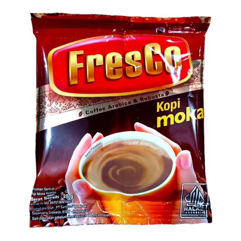 

Kopi Fresco Mocca renceng isi 12 saset