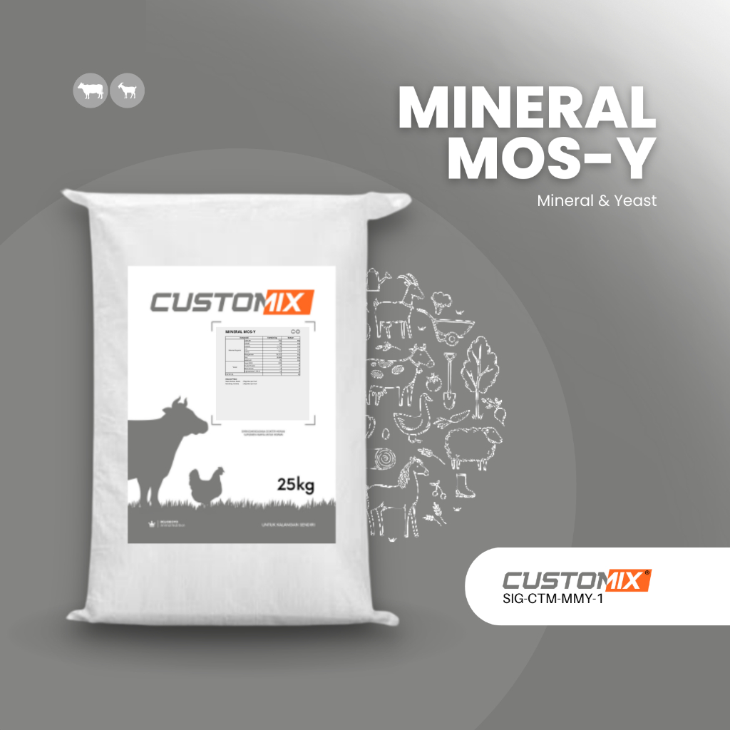 Mineral MOS-Y Yeast MOS Probiotik Premix Masa Laktasi Ternak Ruminansia
