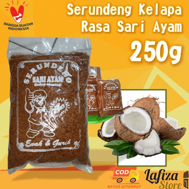 

[♧L14<] Serundeng Kelapa Original Kemasan 250g - Serundeng Kelapa Asli Sari Ayam - BISA COD - Serundeng kelapa Ciamis - Serundeng Enak - Makanan Siap Saji enak - Makanan Pendamping Nasi Hangat Order Saja Gan
