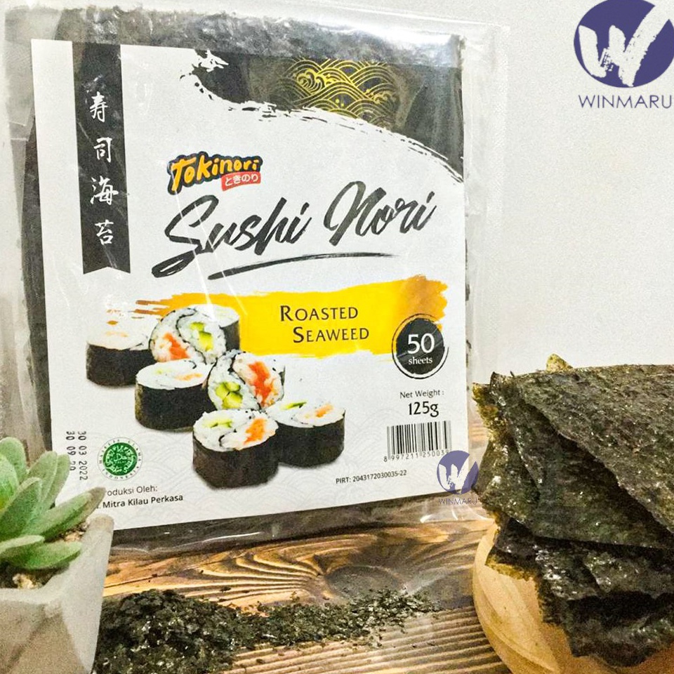 

M0del T3rkini Tokinori Sushi Nori Seaweed Rumput Laut 50 sheets/lembar Dont SKIP