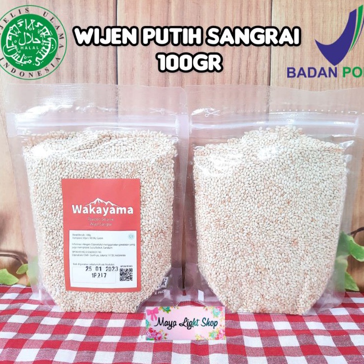 

[KODE F6NYQ] Wijen sangrai roasted sesame seed taburan wijen putih hitam oven