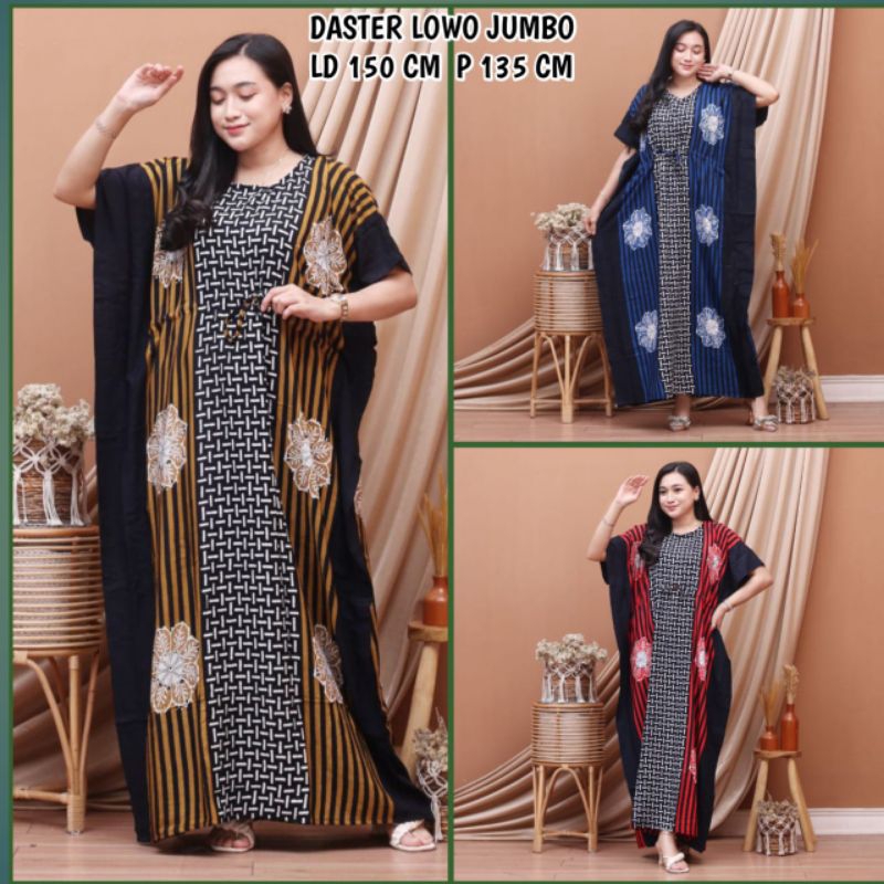 Daster / Daster Lowo Super Jumbo LD 150cm / Daster Lowo Salur / Daster Pekalongan / Daster Serut Dad