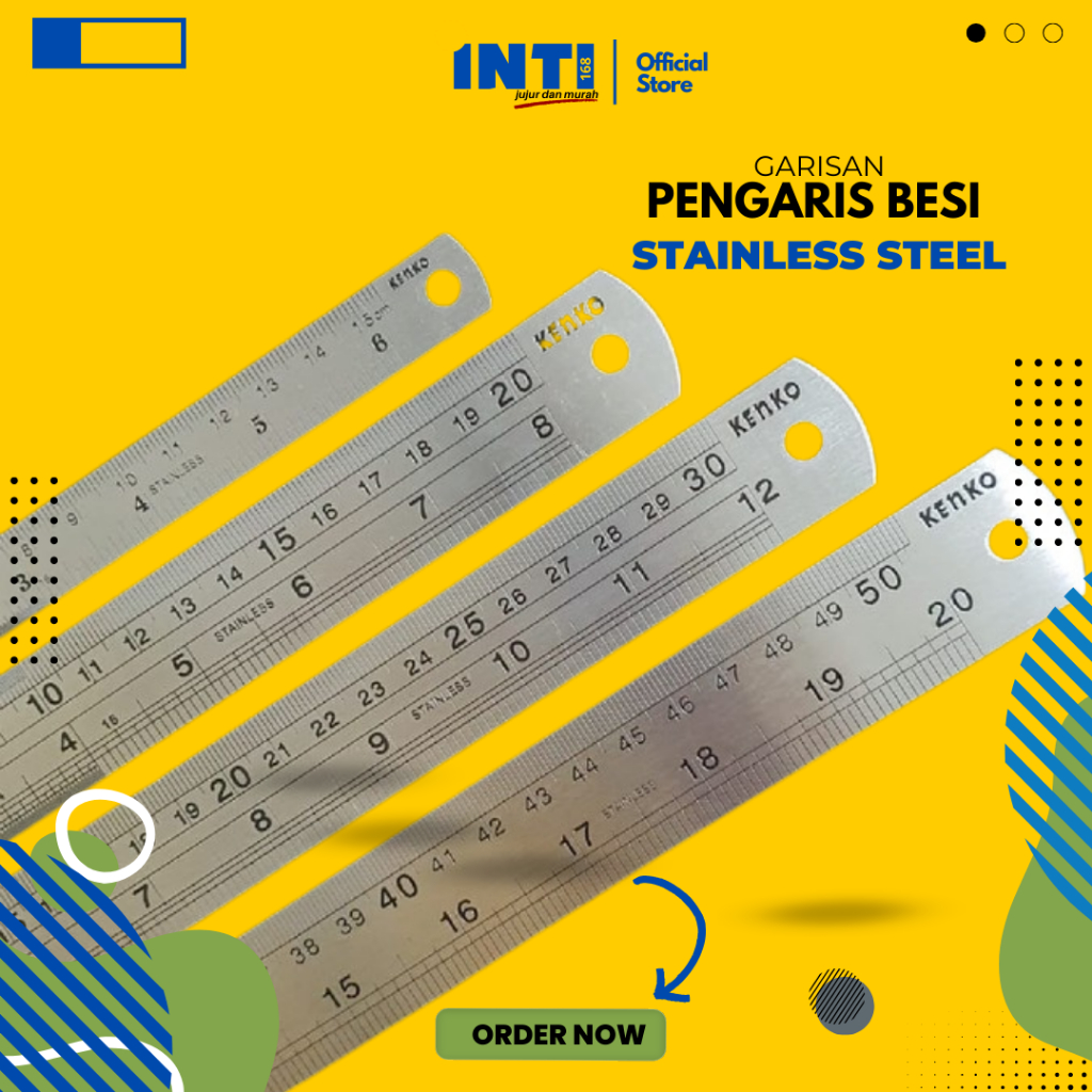 

Penggaris Besi Kenko - Seri Multiple Ukuran (15 cm, 20 cm, 30 cm, 40 cm, 50 cm)