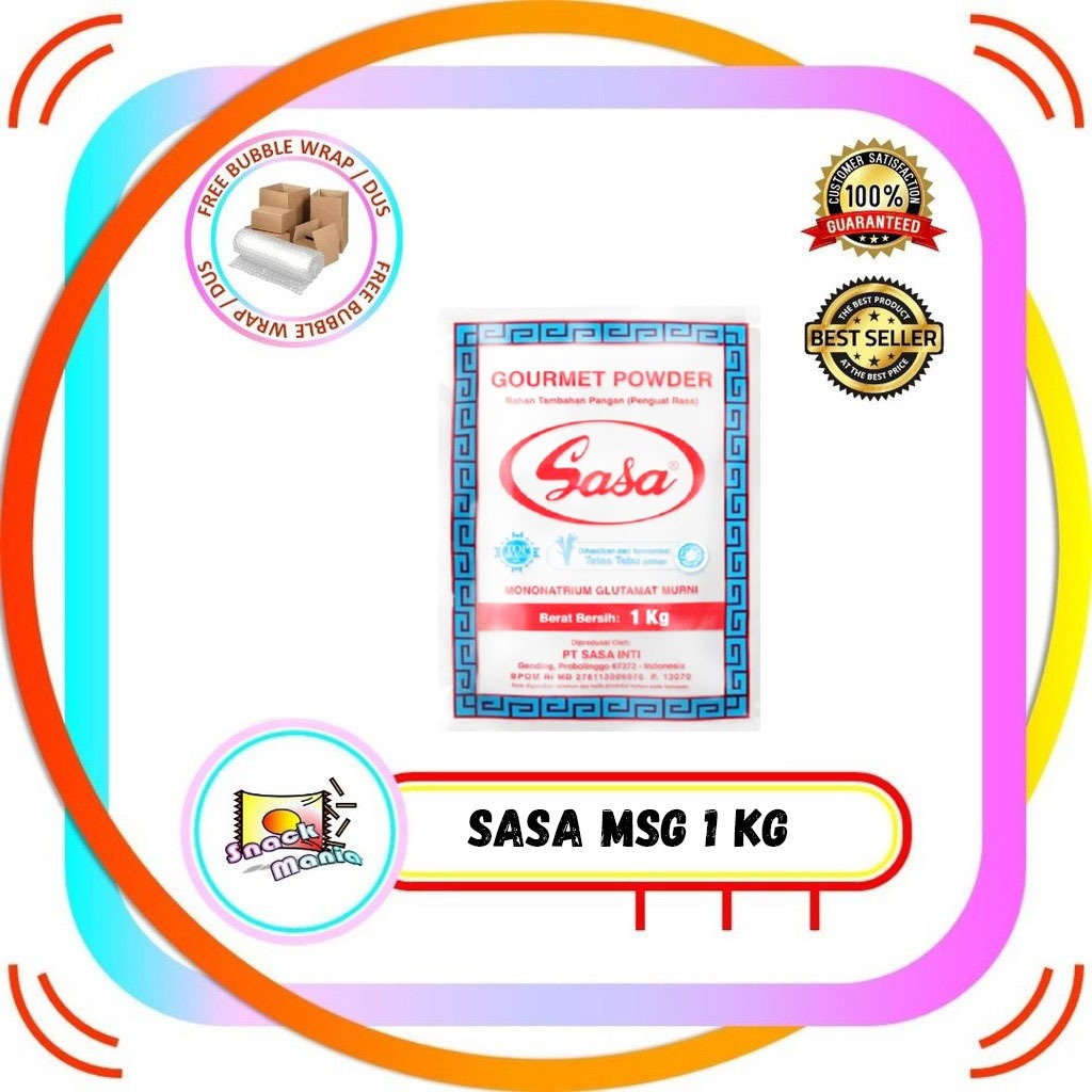 

Sasa MSG Micin Vetsin MNG Gourmet Powder Vitsin Penyedap Rasa ~ 1 kg