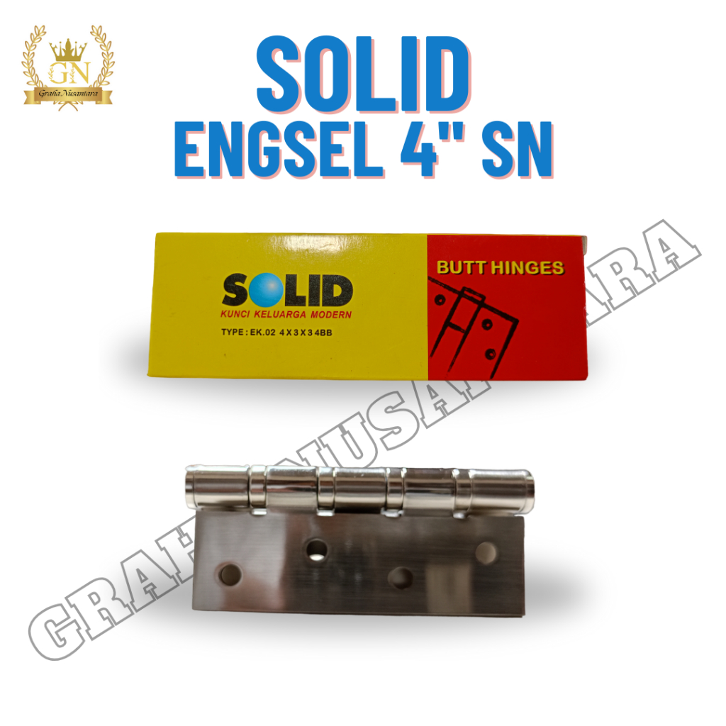 Engsel Pintu Jendela Solid 4" SN