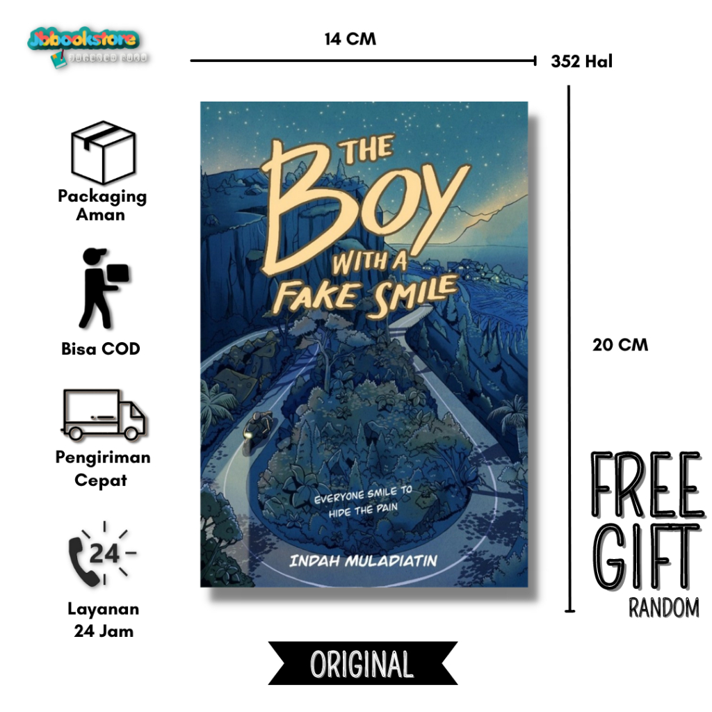 Novel The Boy with a Fake Smile - Indah Muladiatin - Akad