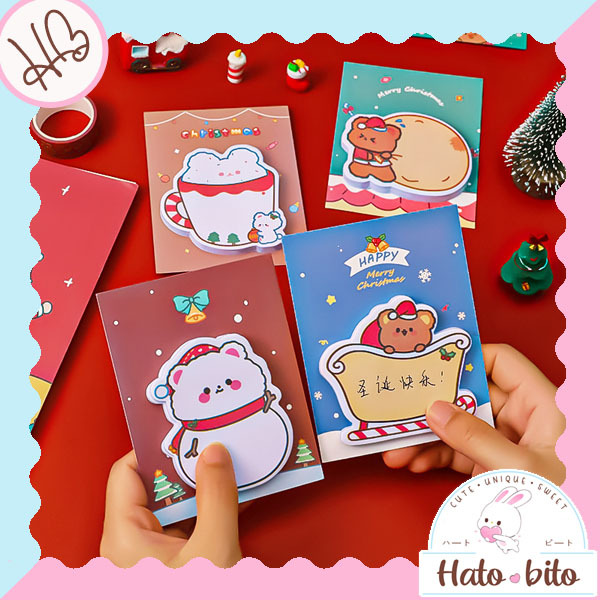 

Sticky notes natal christmas souvenir hampers natal lucu cute memopad kertas memo HB1595