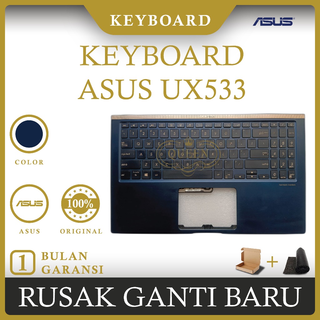 KEYBOARD FRAME LAPTOP ASUS ZenBook 15 UX533 UX533FD ORIGINAL