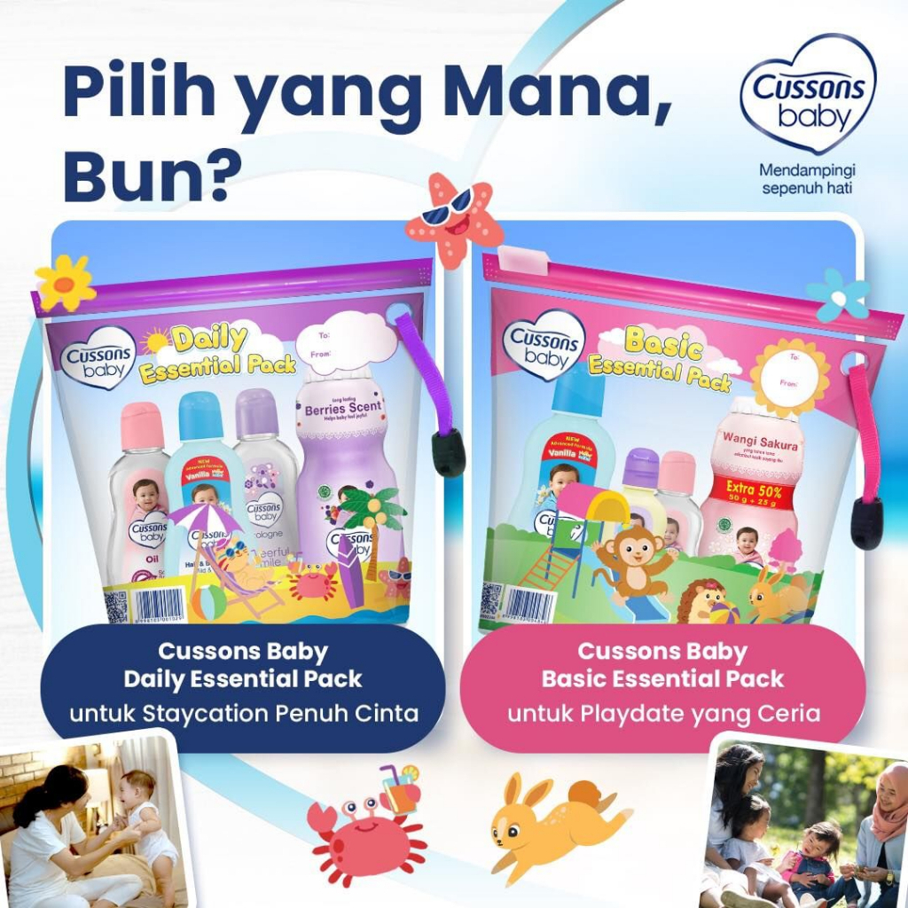Cussons Baby MEDIUM BAG GIFT SET - Paket Sabun Mandi Bayi .