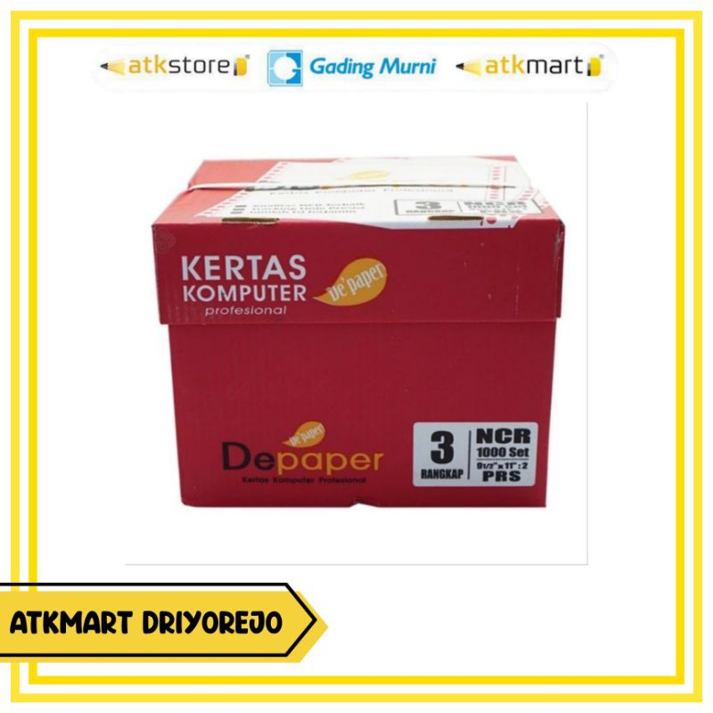 

DEPAPER KERTAS CONTINOUS FORM 9 1/2 X 11 1PLY, 2PLY, 3PLY, 4PLY, 5PLY - KERTAS SAMBUNG