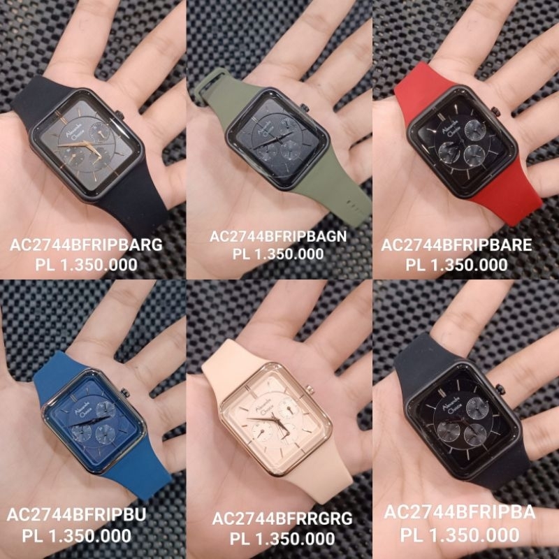 Jam Tangan Wanita Sporty AC 2744 BF Rubber Strap || AC2744