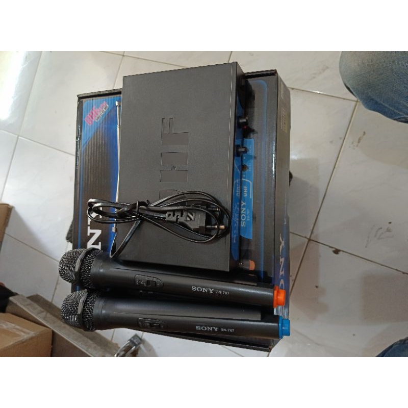 Mic wireless SONY SN-787 Series dual mic Uhf frequency