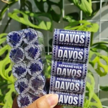 

➳Bayar Di Tempat✣ Permen Davos roll, Permen jadul rasa peppermint 1Pack Isi 10 Roll E44