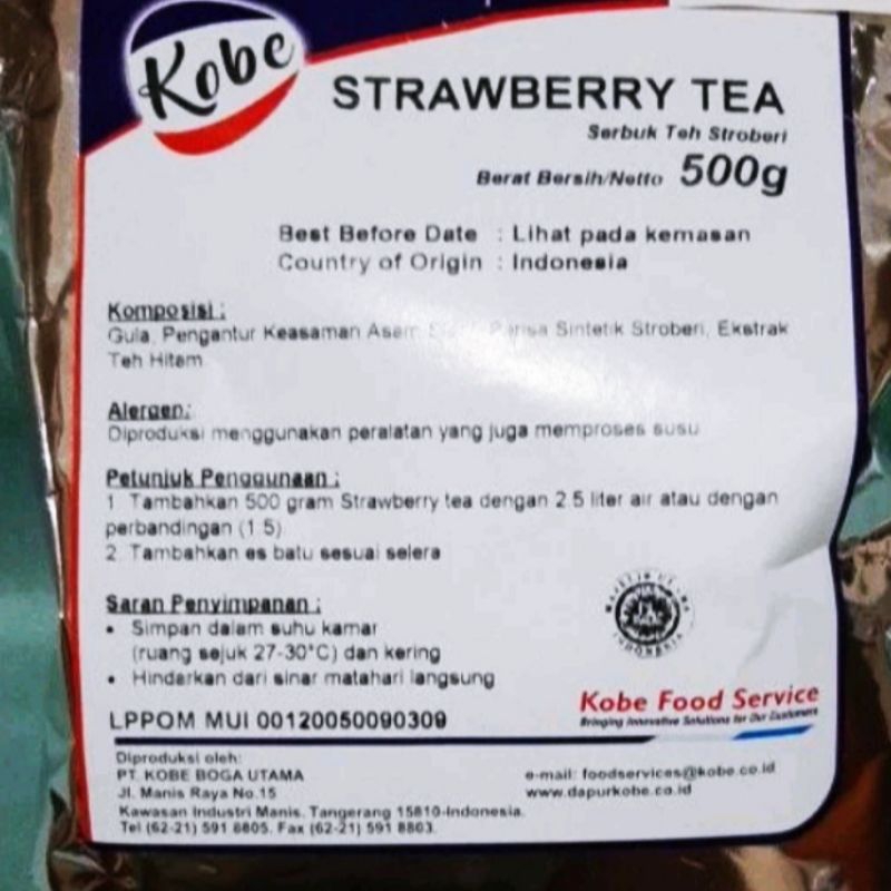 

KOBE STRAWBERRY TEA 500 gr