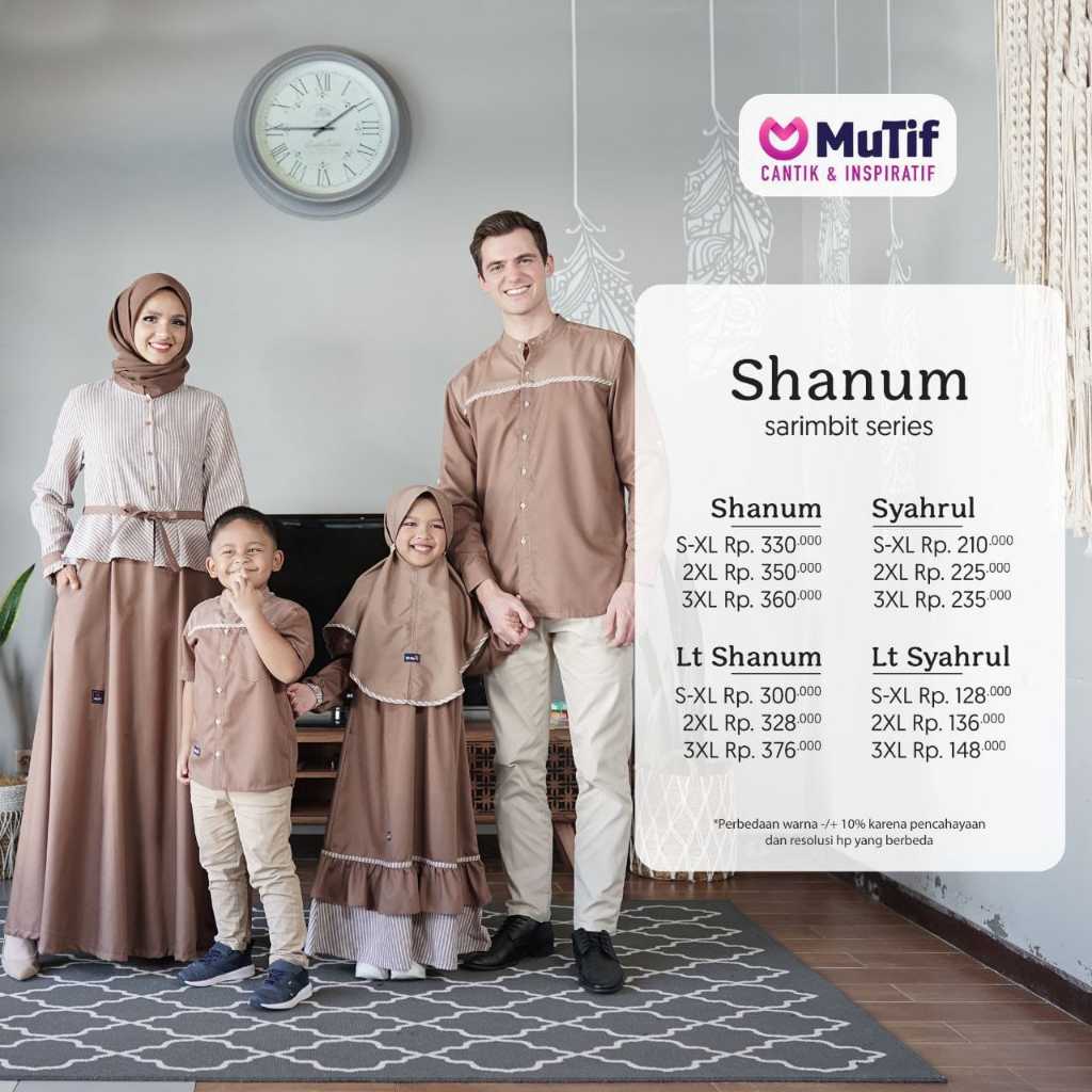 New Arrival Gamis Sarimbit Keluarga Mutif Shanum