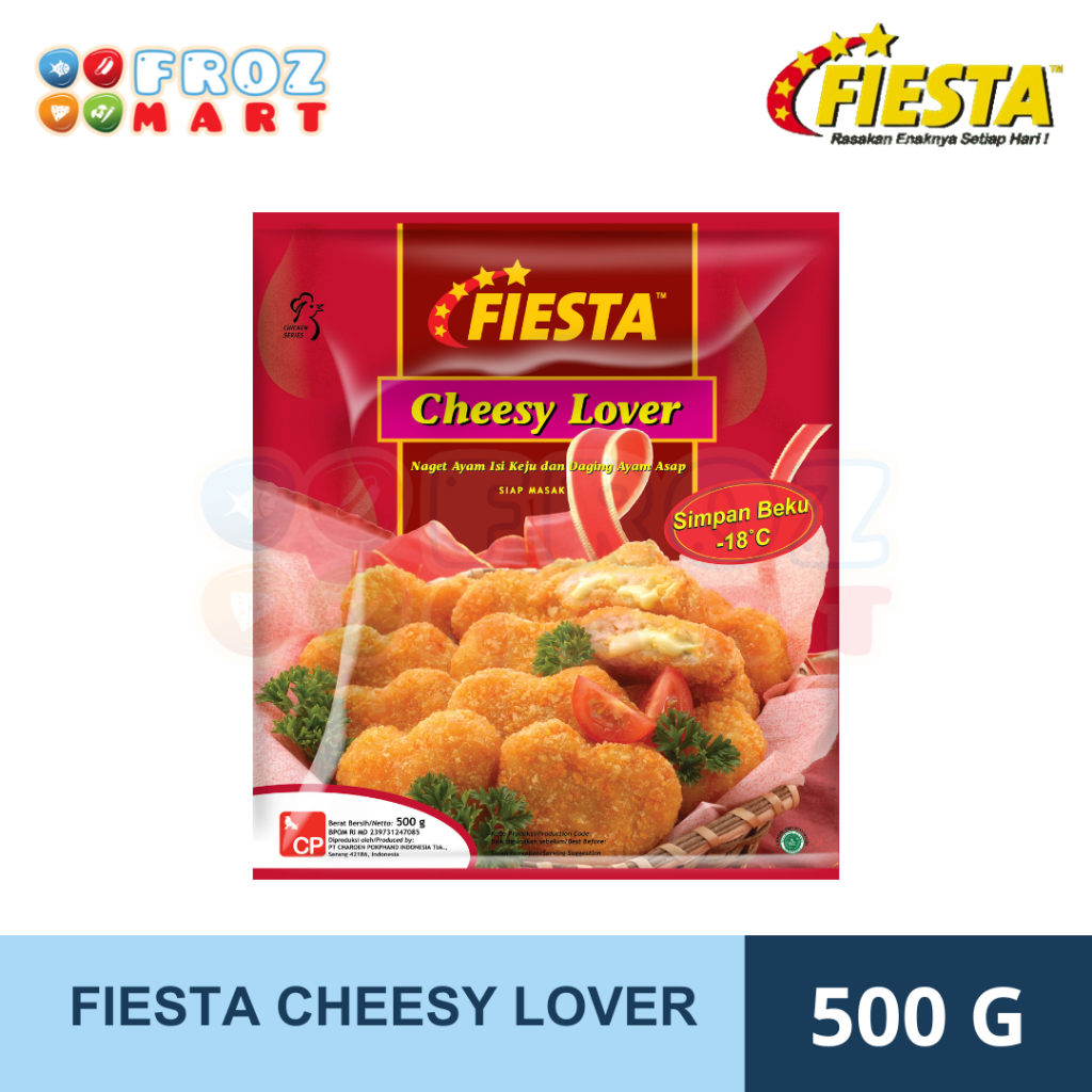 

Fiesta Cheesy Lover 500g / Nuget Keju Fiesta / Nuget Fiesta 500g