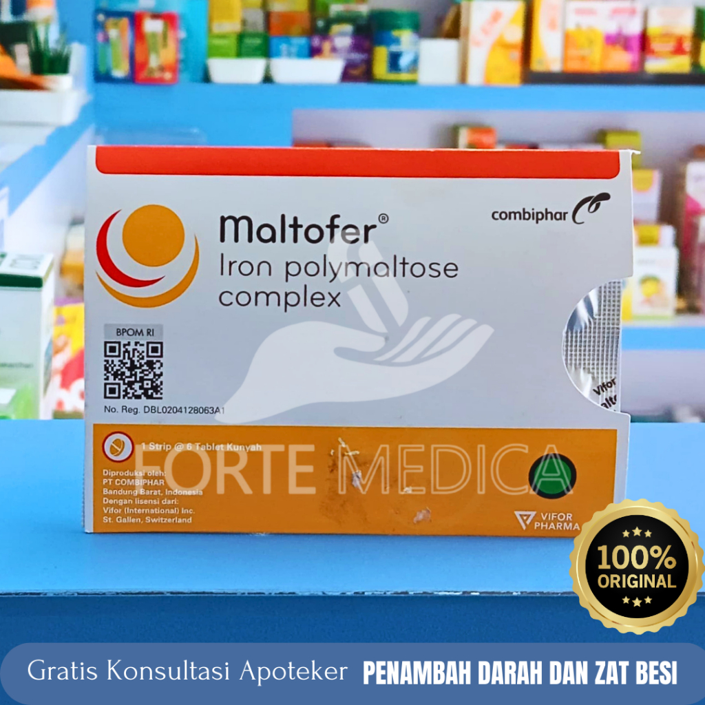 Maltofer 6 Tablet Kunyah - Penambah Darah dan Zat Besi