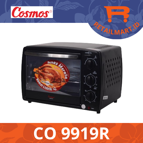 COSMOS : OVEN LISTRIK LOW WATT CO 9919 R COSMOS 19 LITER CO-9919R