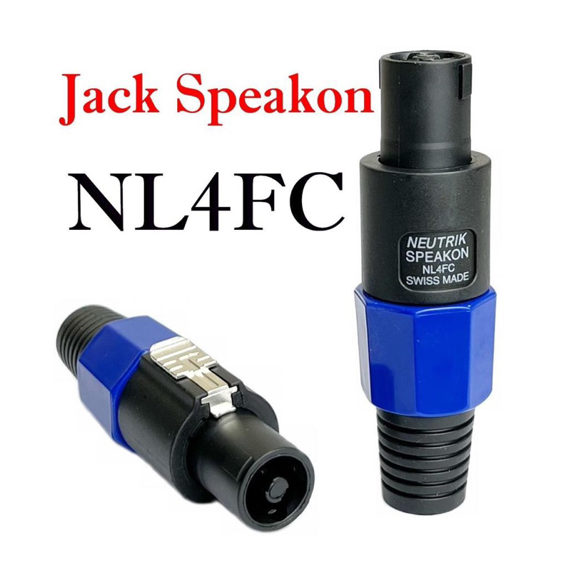 HF_ELECTRONIC Jack Spikon Neutrik Biru NL4FC / Jek Spikon Neutrik Biru