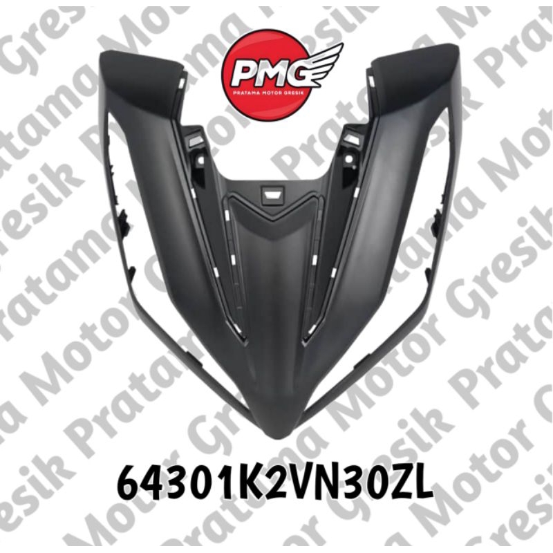 Cover Tameng Depan Hitam Doff Honda Vario 125 eSP K2V 64301K2VN30ZL