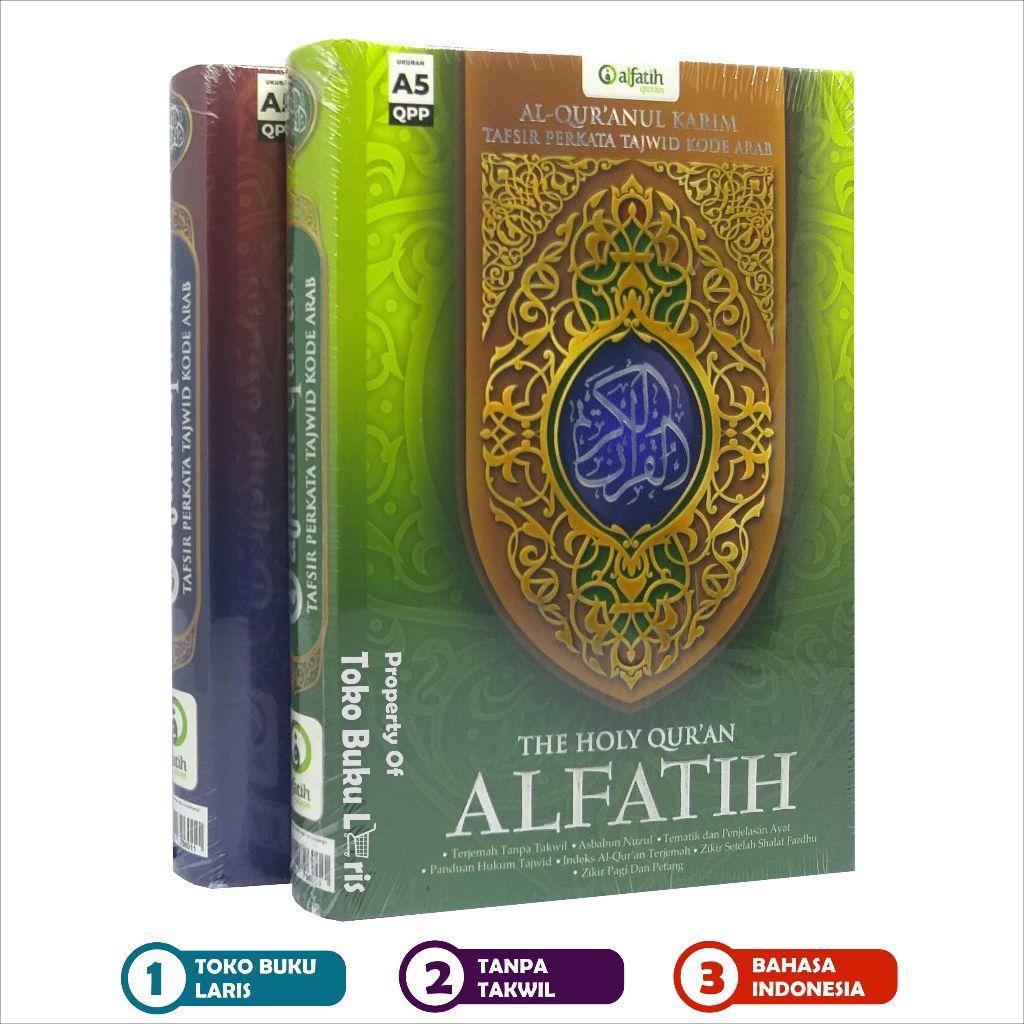 Al-Quran Al-Fatih - The Holy Quran Al Fatih A5 HC Terjemah Tanpa Takwil - Alfatih Quran
