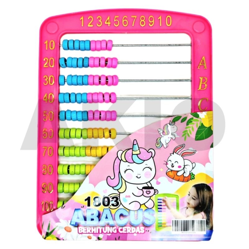 Sempoa Hitung Anak Karakter Lucu ABACUS 1803 SD TK BESAR JUMBO Unik