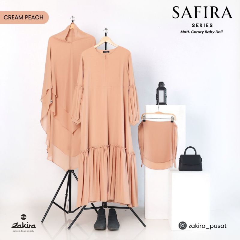 zakira gamis syari gamis terkini gamis premium bahan ceruti baby doll