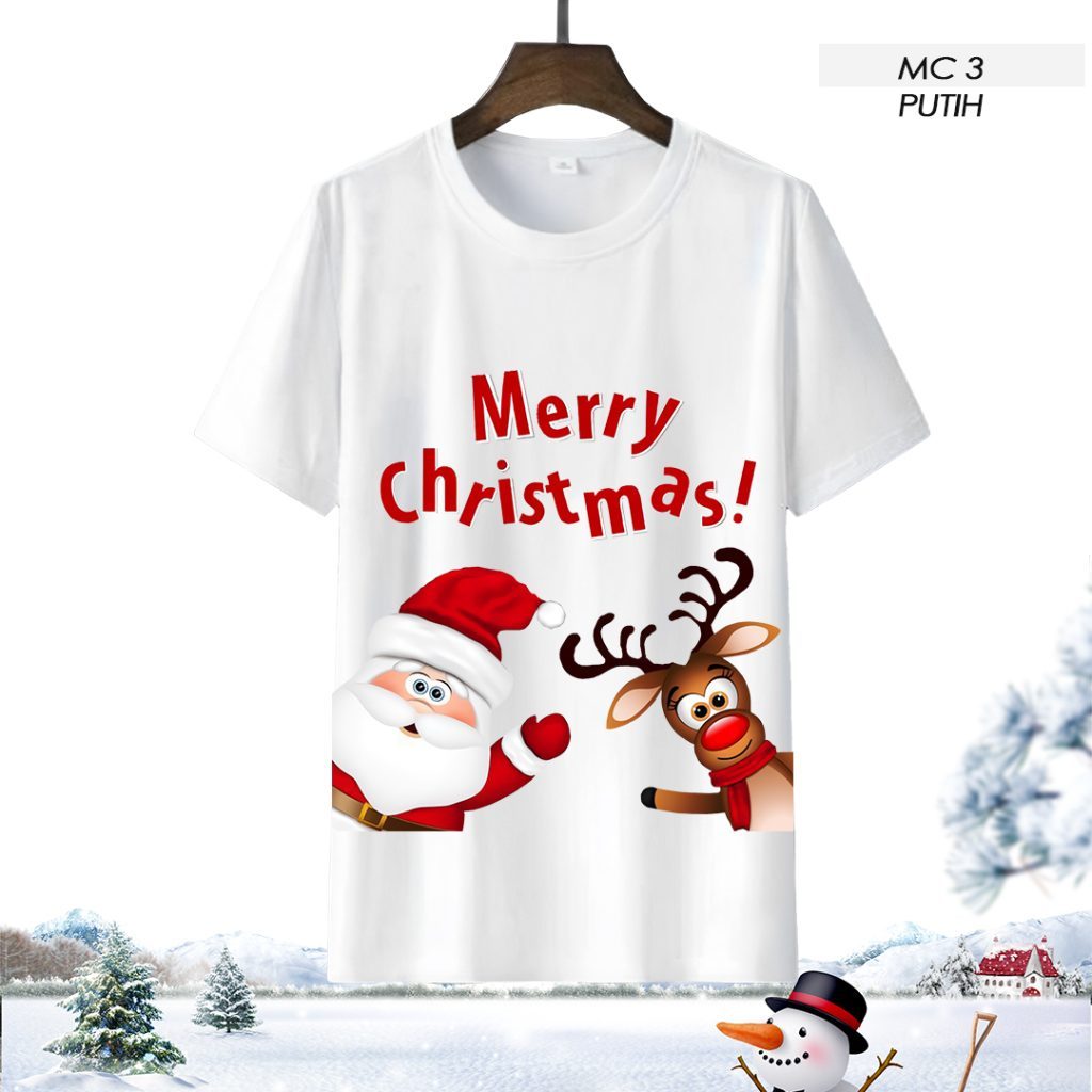 Kaos Trendy BY CHAKER / Season Christmas - MC3 / KAOS NATAL PREMIUM KAOS NATAL TERBARU MERAH KAOS NA