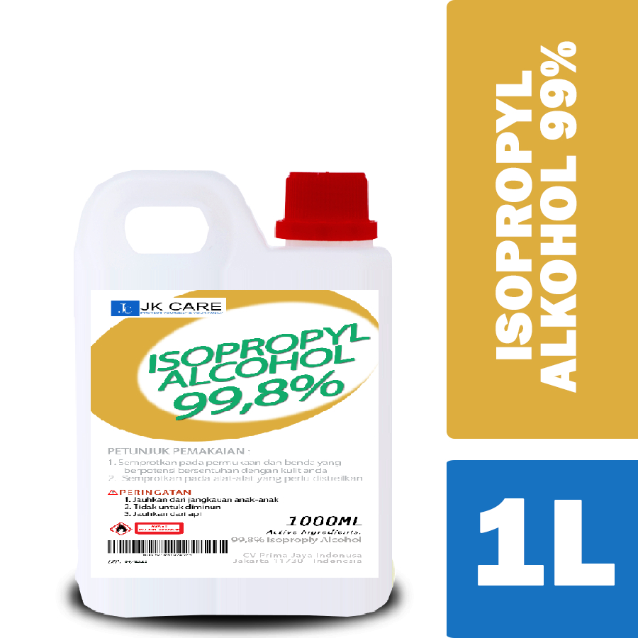 ISOPROPYL ALKOHOL MURNI 99,8% 1 LITER JKCARE