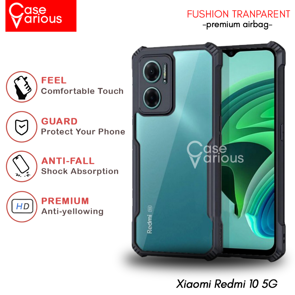 Case Xiaomi Redmi 10 5G Hard Case Fushion Casing Transparent