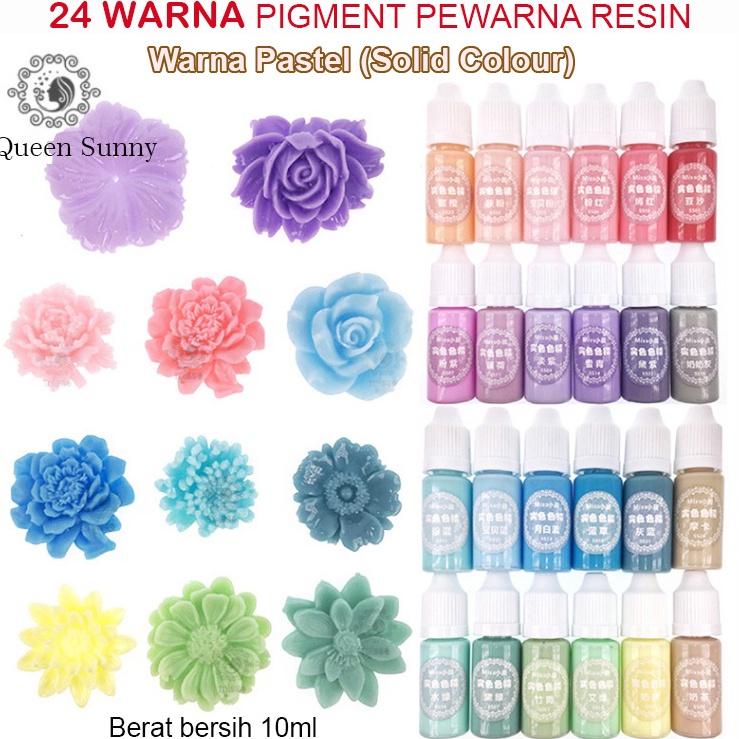 

Best Pr0duk PEWARNA RESIN WARNA PASTEL SOLID 10ml Cat Resin Pigment Resin Colouring Elewen