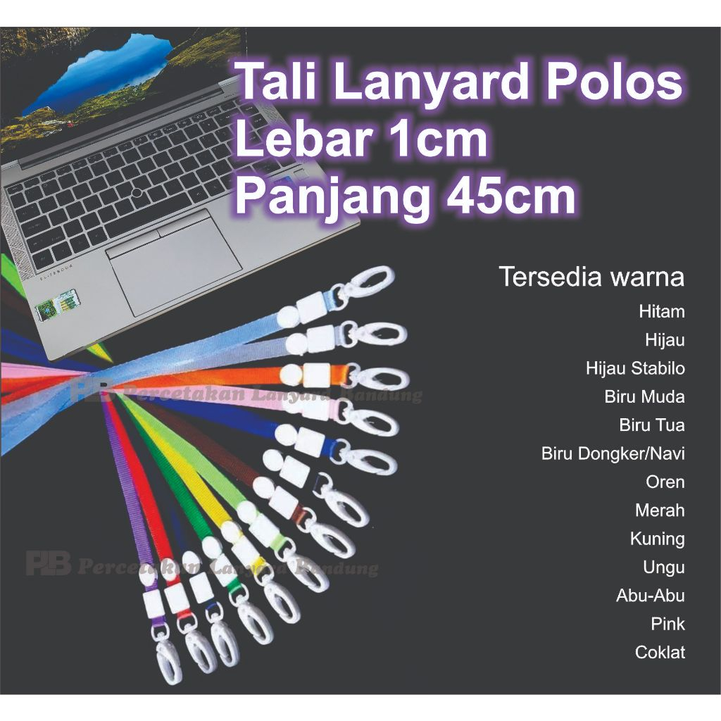 

Tali Id Card Tali Lanyard Gantungan Id Card Card Holder Name Tag 1cm