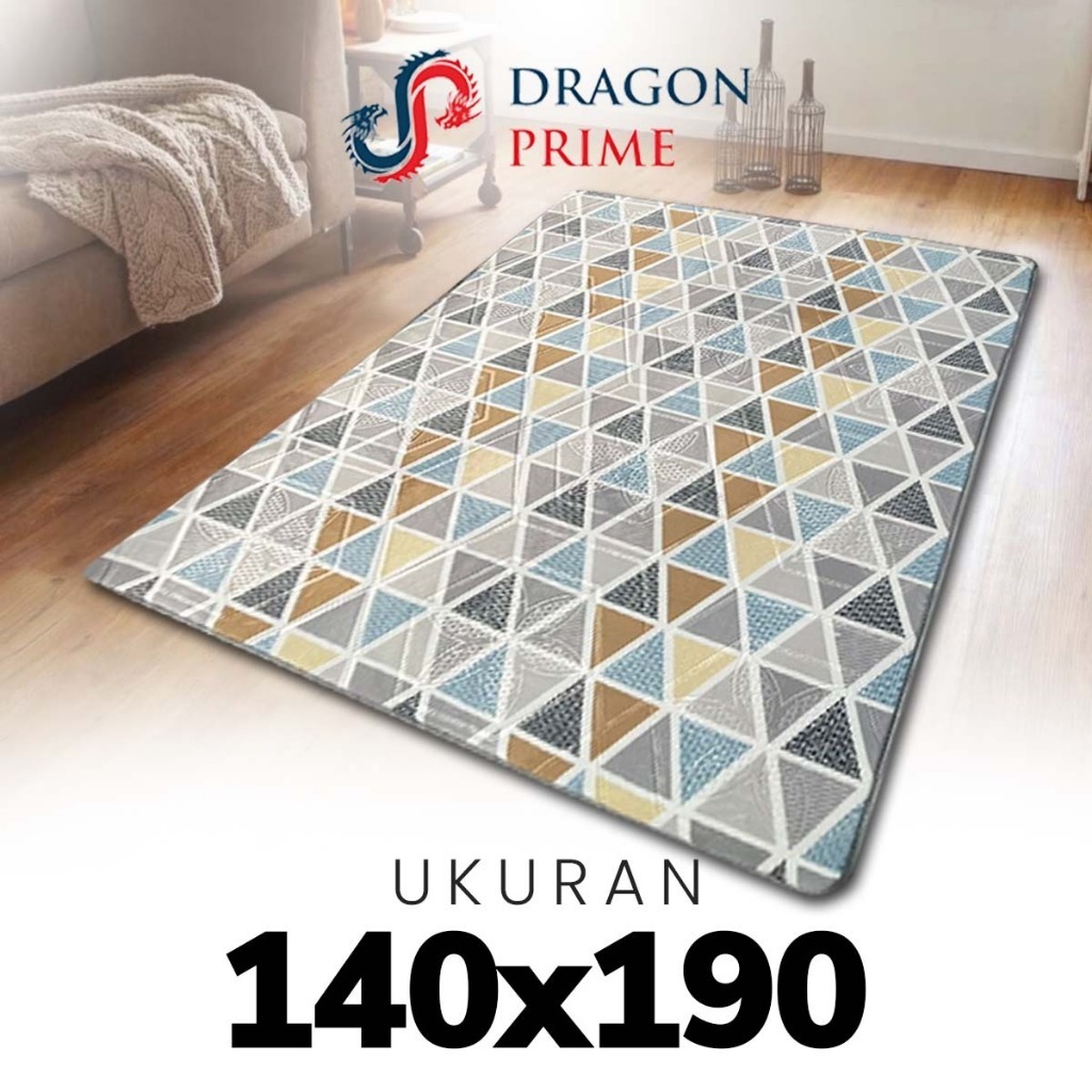 [CSG x Santele] Karpet 140X190 Malaysia Dragon Prime Tebal, Lembut, Halus, Estetik Termurah - Full M