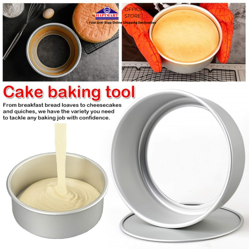 Loyang Bongkar Pasang Bulat Diameter 32 CM Loyang Bongpas Stainless Steel Tebal Round Cake Bulat Kue
